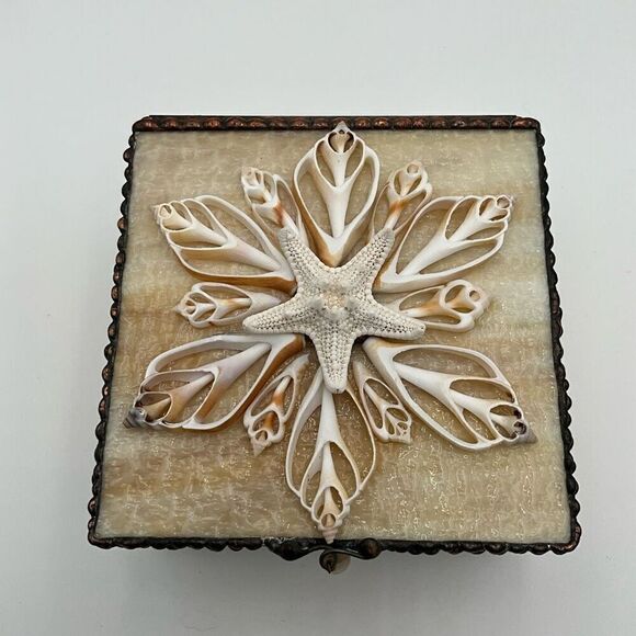 HANDCRAFTED Stained Glass Jewelry Box Keepsake Box - Picture 2 of 5